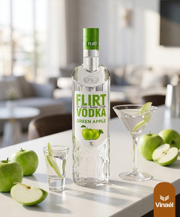 FLIRT VODKA GREEN APPLE 1L
